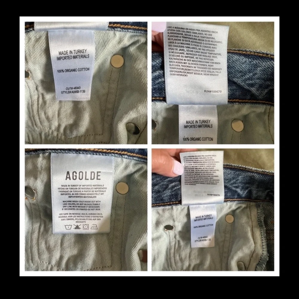 AGOLDE PINCH WAIST HI RISE KICK JEANS - Picture 16 of 16